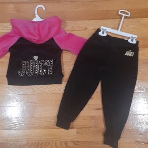 Toddler Girls Velour Sweatsuit (2-piece set)